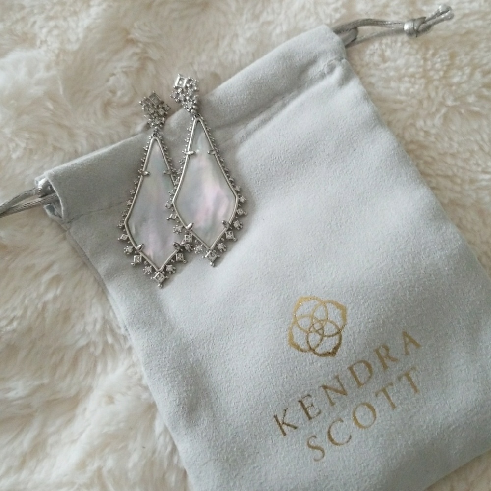 Kendra Scott Martha Statement Earrings in Silver